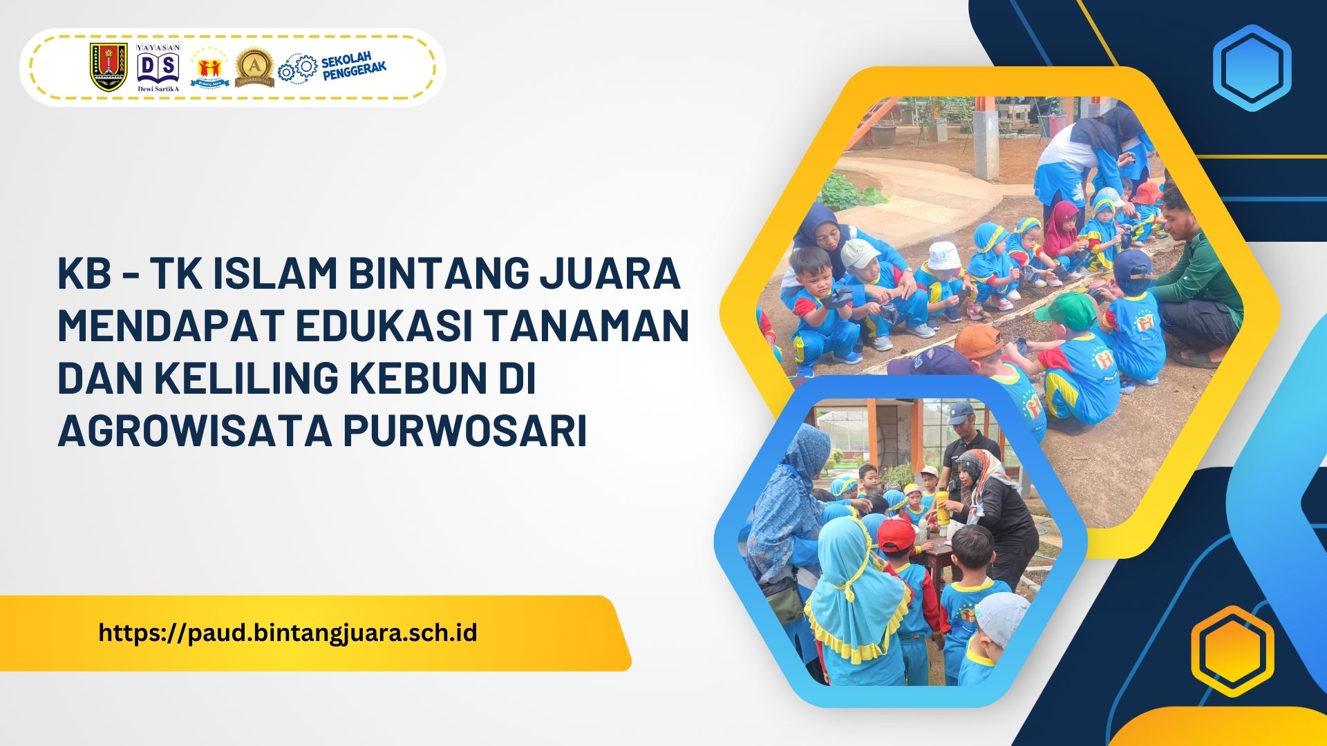 edukasi tanaman dan keliling kebun di agrowisata purwosari