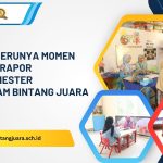 momen pembagian rapor tengah semester