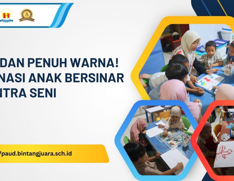 imanjinasi anak bersinar di sentra seni