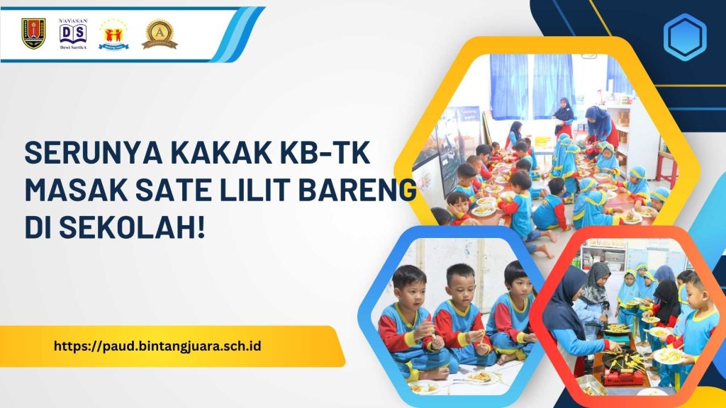 kakak kb-tk masak sate lilit