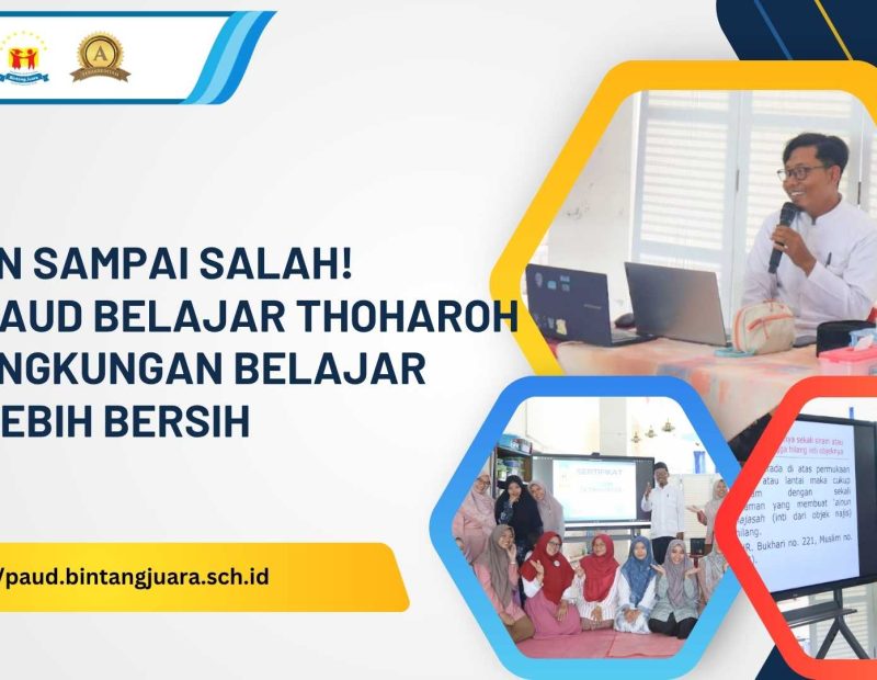 guru paud belajar thoharoh
