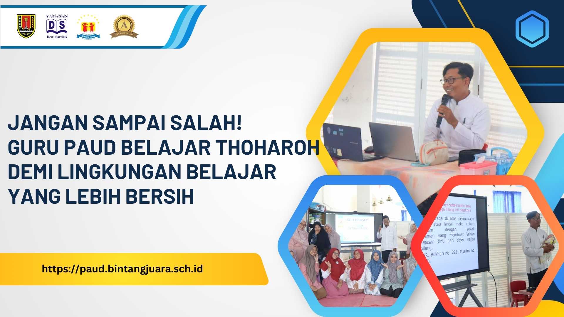guru paud belajar thoharoh