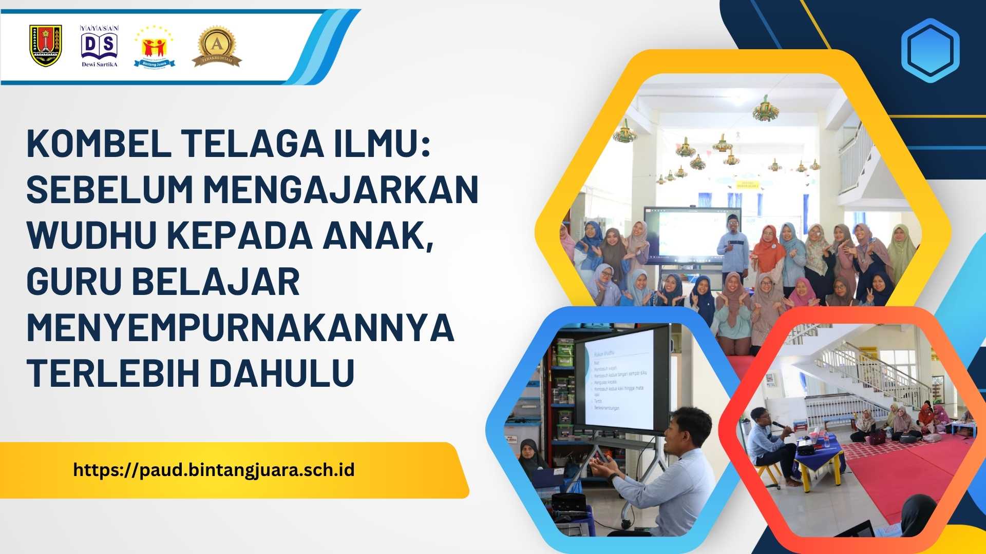 kombel telaga ilmu belajar wudhu