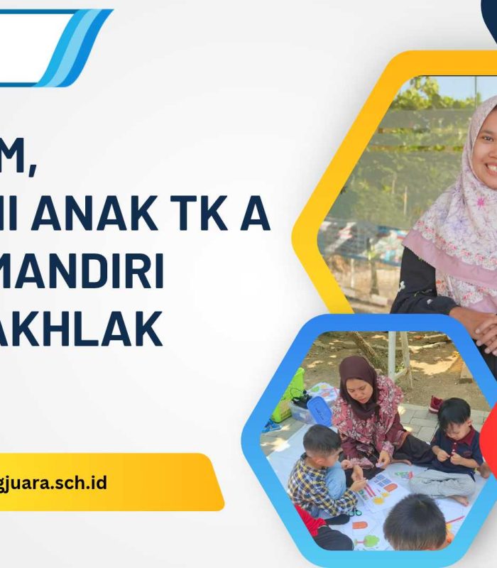 Miss Arum menemani anak TK A tumbuh mandiri dan berakhlak