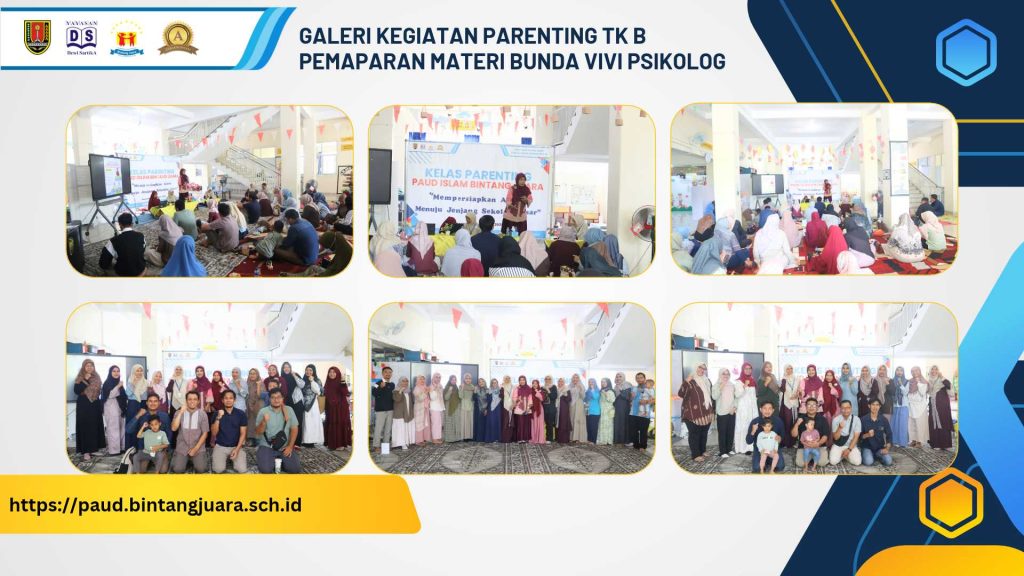 galeri kegiatan parenting TK B pemaparan materi bunda vivi psikolog