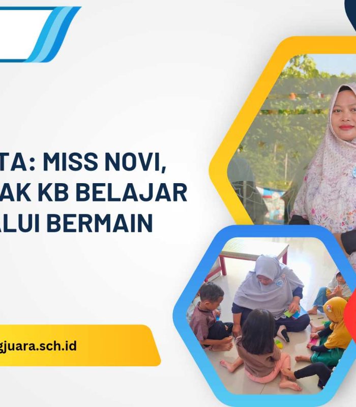 miss novi menemani anak KB belajar mandiri melalui bermain